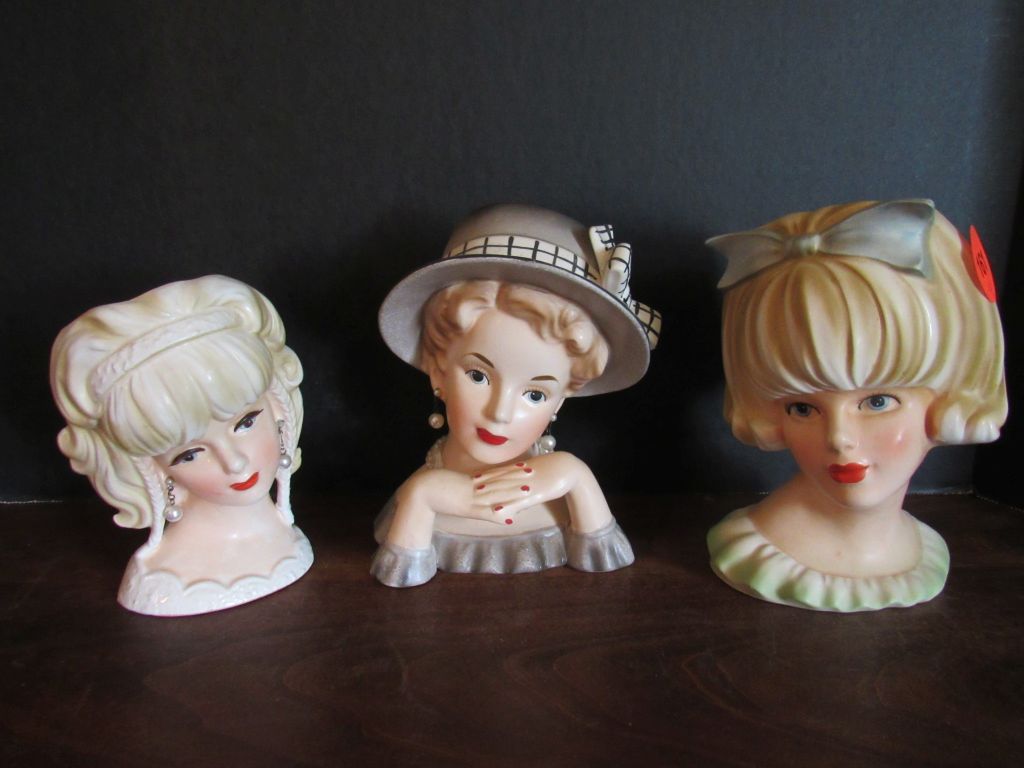 Lady Head Vases Art Antiques Collectibles Collectibles