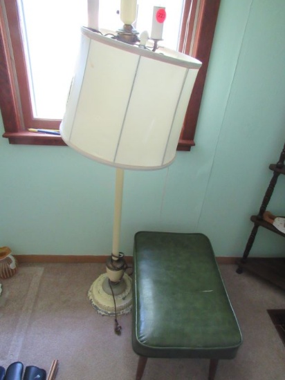 Lamp and Footstool