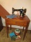 Sewing Machine and Cabinet