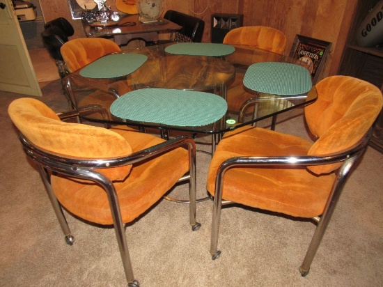 Octagon Table and 4 Chairs