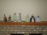 7 porcelain figurines