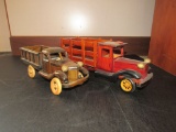 2 Decorative Wooden Cars