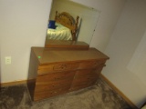 Dresser with Beveled Mirror