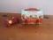 Walt Disney Lunchbox &  Rubber Toy Firetruck