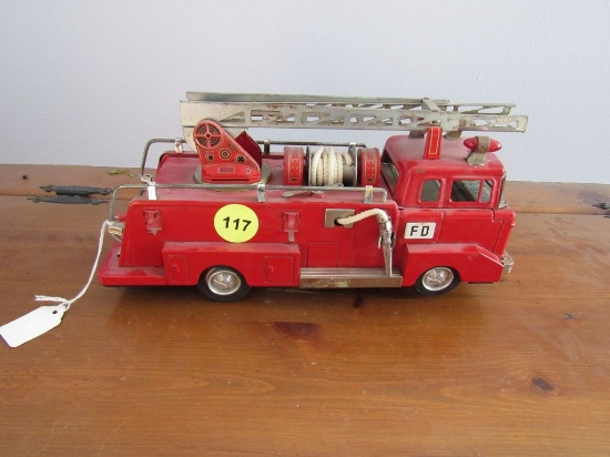 Toy Pressed Steel Firetruck