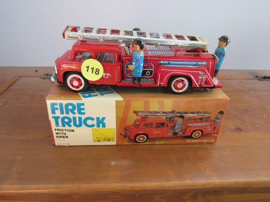 Friction  Tin  Firetruck