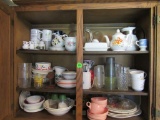 Contents of Kitchen Shelves & Dishes