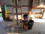 Stepladder & Wooden Extension Ladder