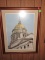 Framed artwork of Fort Wayne Court House