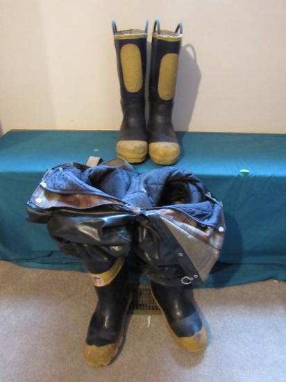 Fire pants and boots