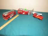 3 fire trucks