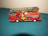 Tin toy fire truck