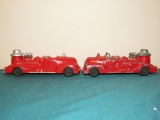 Metal cast pumper trucks