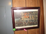 Lithograph print and frame