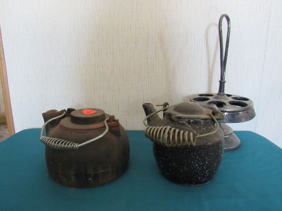 Cast iron tea kettles