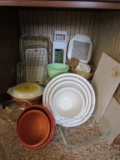 Glass Baking Dishes and Plastic Bowls