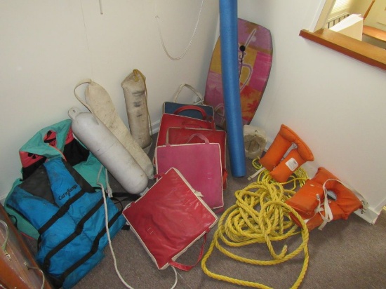 life vests, bumpers, etc