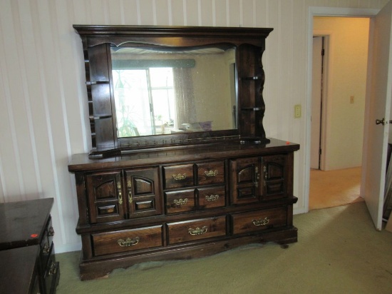 Dresser with mirror