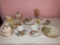 Tea cups, saucers, and plates