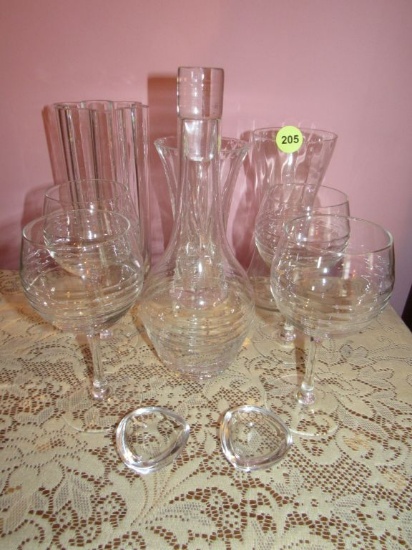 Wine decanter/stemware