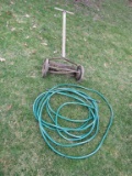 Manual mower and hose