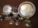 Silver and glass kitchen items