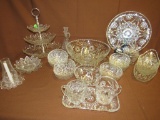 Glass pedestal dish and more
