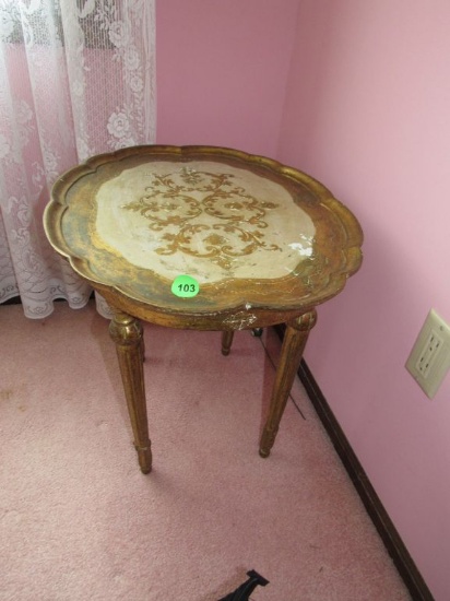 Oval accent table