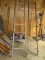 2 wooden ladders