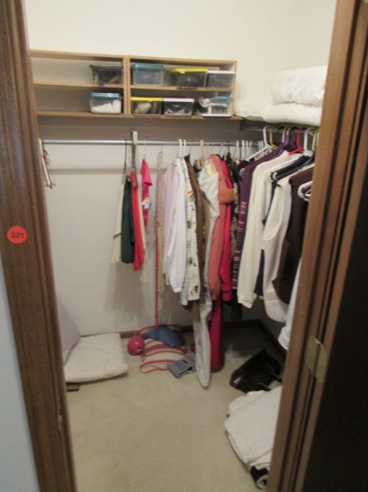 Contents of closet