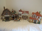 3 pc Christmas house lot and more