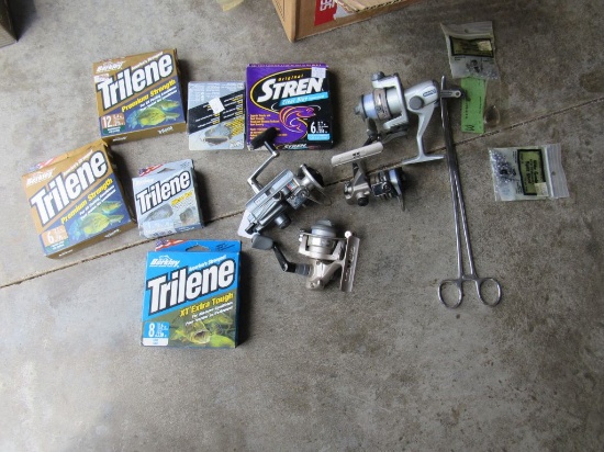 Assorted fishing supplies