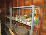 2 pc metal shelf lot