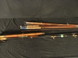 Set of 5 rods, some bamboo