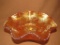 Fenton glass footed dish