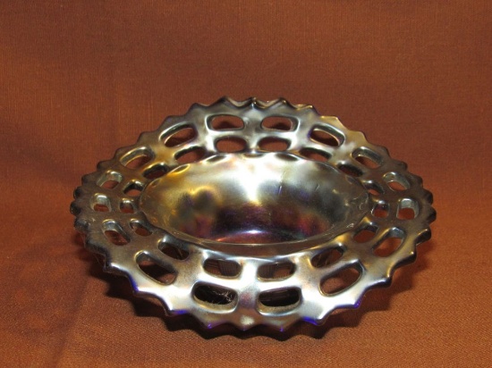 Carnival glass bowl