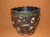 Fenton/carnival glass urn