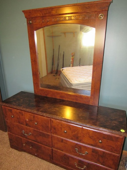 Dresser with mirror