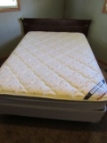 Full sized bed with frame