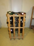 Homemade wine rack
