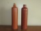 2 pc pottery bottles