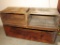 3 pc wooden crate lot