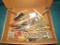 Box of wooden craft tools