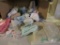 Box of baby clothes