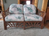 Rattan loveseat