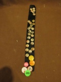 Display of buttons on a ribbon