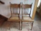 2 pc pressed back chairs