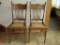 2 pc pressed back chairs