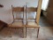 2 pc pressed back chairs