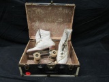 Roller skates with box